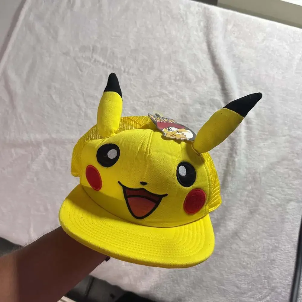 New Pikachu Yellow Trucker Hat with 3D Ears - Pokemon